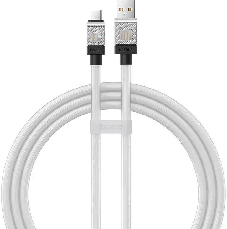 Baseus Cablu Baseus Coolplay, USB-A la USB-C, 100W, 1m, Alb