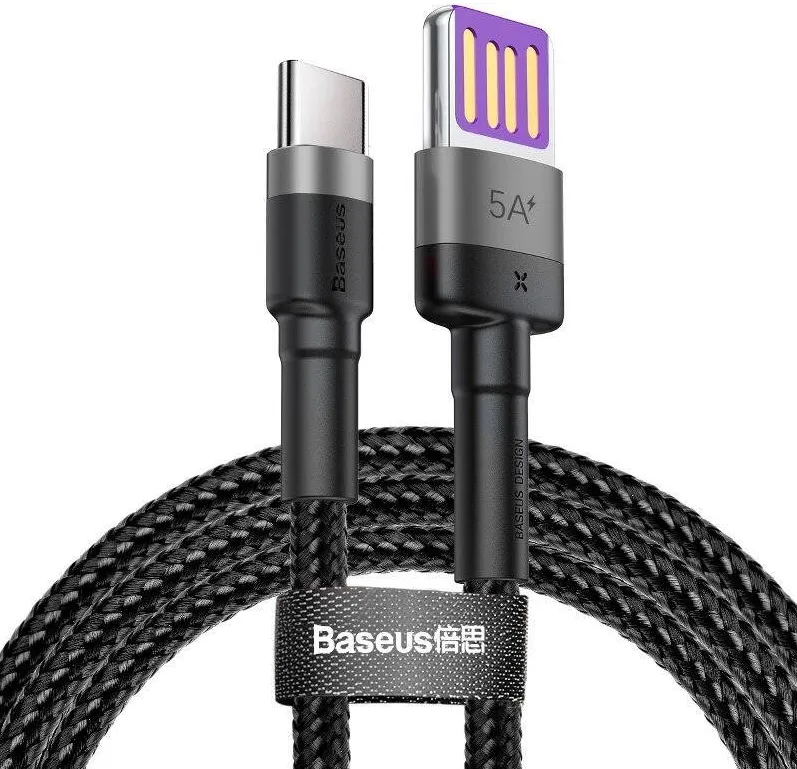 Baseus Cablu de date Baseus Cafule, 40W, USB la USB-C, Quick Charge, 1m