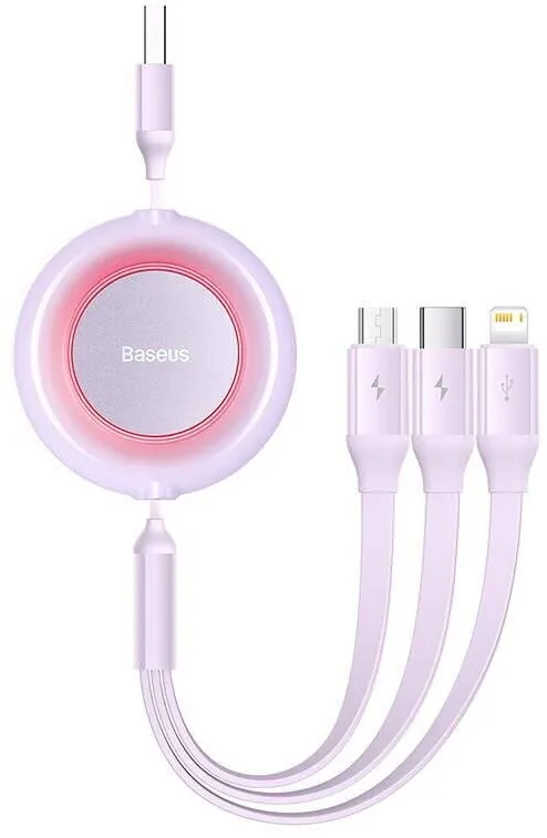 Baseus Cablu telefon, Baseus, USB/Lightning, 3,5A, 1,1m, Violet