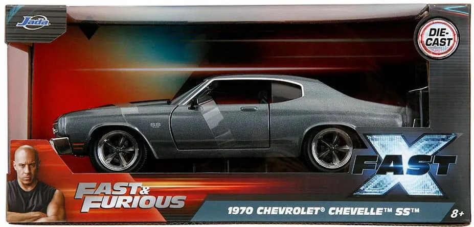 Masina Jada Macheta diecast Fast & Furious, Chevrolet 1970, 1/24, 20cm