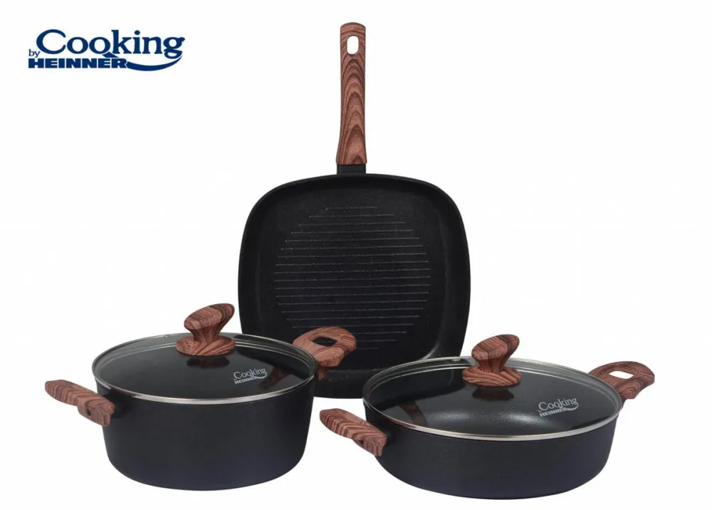 HEINNER Set gatit 5 piese aluminiu forjat, Malta