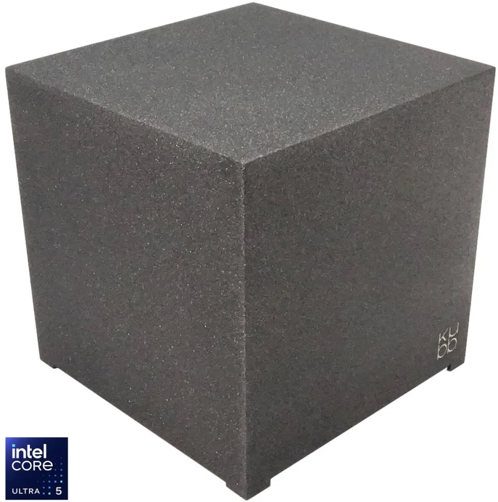 Sistem desktop Bleu Jour Mini PC KUBB R2 cu procesor Intel® Core™ Ultra 5 125H pana la 4.50GHz , 16GB RAM, 512GB SSD, Intel® Arc™ graphics, Windows 11 Pro, Grafit