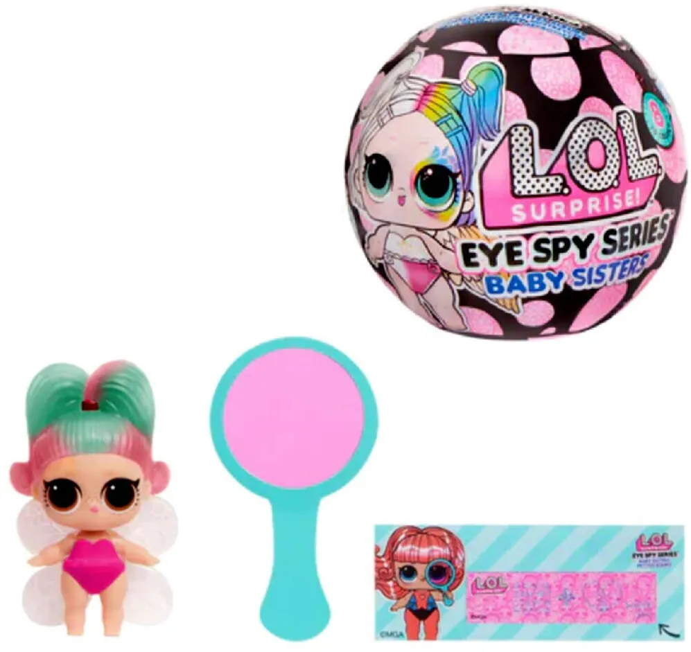 Mga Figurina L.O.L. Surprise Eye Spy Tots Baby Sisters, design la moda, 7x7x7 cm, pentru fete