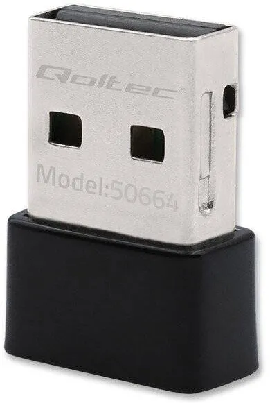 Accesoriu Retea QOLTEC Adaptor wireless Qoltec, mini USB, 650Mbps, dual-band 2.4/5.8GHz, negru