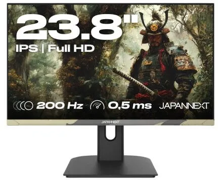 Monitor JAPANNEXT Monitor LCD Japannext 23.8", Full HD, 200Hz, camuflaj, ajustare inaltime si inclinatie