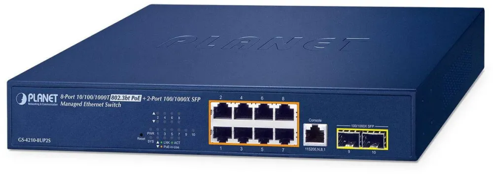Switch Planet gestionat 8 porturi, Planet, 1000M, SFP