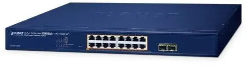 Switch Planet GS-2210-16P2S 16xGE PoE 2xSFP