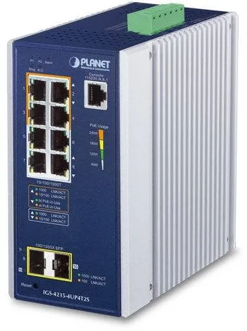 Switch Planet IGS-4215-4UP4T2S, 8 porturi 10/100/1000 Mbps