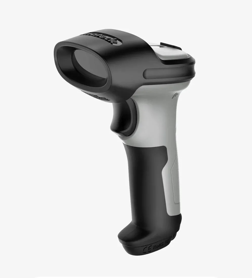 Scanner cod de bare inateck Bluetooth Inateck, wireless, 15 zile de functionare continua, raza wireless de 35 m, scanare automata rapida si precisa