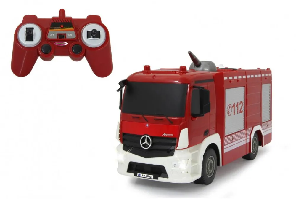 Masina Jamara Camion pompieri, Jamara, Plastic, Rosu