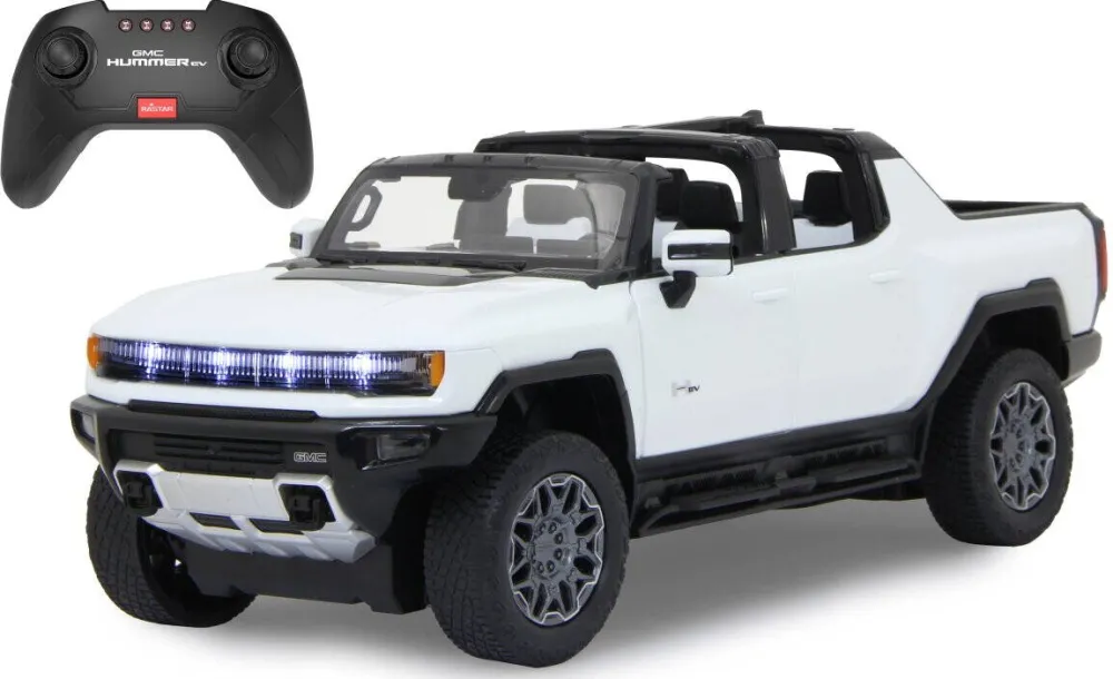 Masina Jamara Masina RC cu telecomanda Hummer EV, Lungime 34.4 cm, Scara 1:14, 2.4 GHz, Lumini LED fata/spate, Usi care se deschid manual, 6+