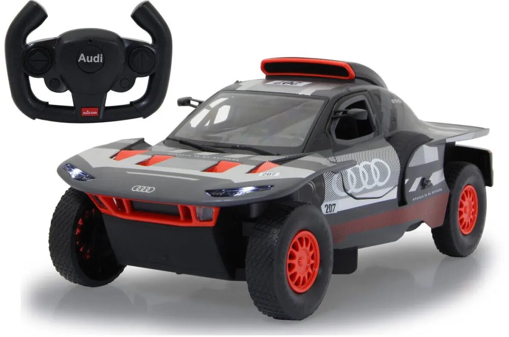 Masina Jamara Masina RC cu telecomanda AUDI RS Q e-tron E2, Lungime 33 cm, Scara 1:14, 2.4Ghz, 11Km/h, LED fata, Drift, 6+