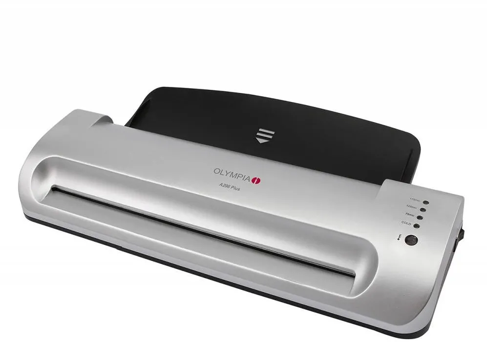OLYMPIA Laminator A4, A296 Plus, temperatura ajustabila, 75-175 microni, alb