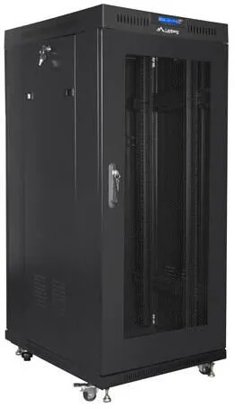 Carcasa server LANBERG Cabinet metalic, Lanberg, rack 19", 27U, 600x800, negru, usi perforate