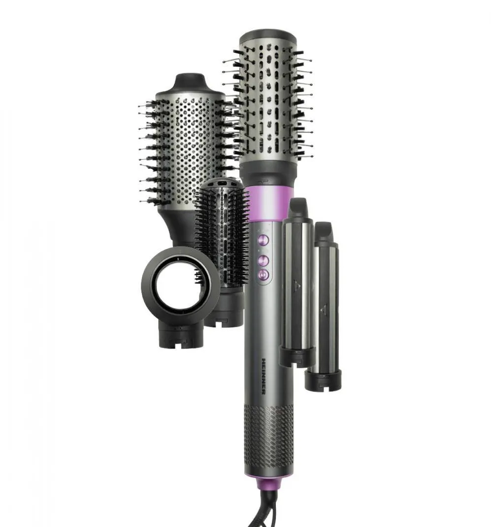 HEINNER Aparat de coafat profesional HAS-Y15BLDC-GY6, 1300W - 1500 W, 3 trepte de putere, 3 setari de temperatura, ionizare, gri cu mov