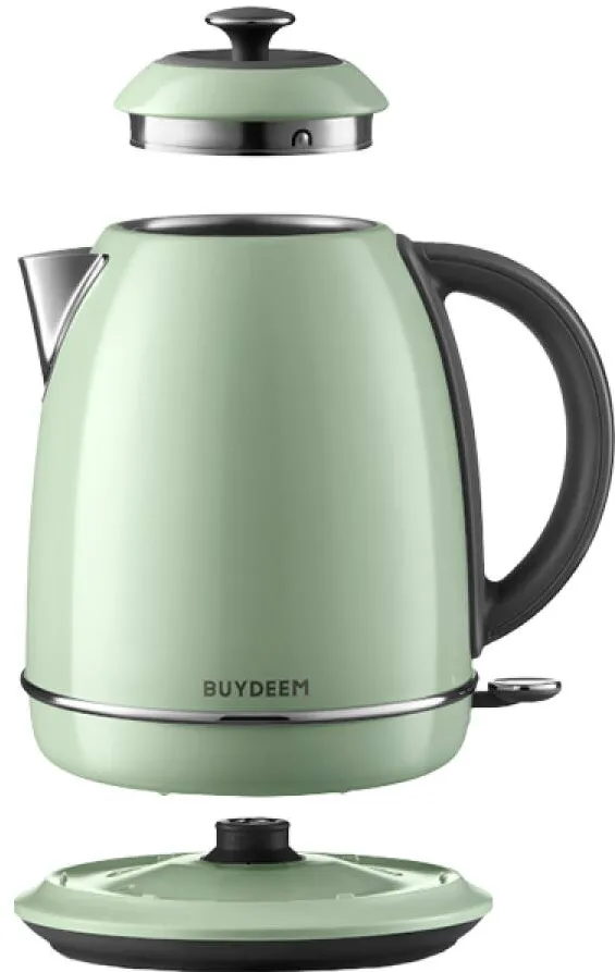 BUYDEEM Fierbator apa BUYDEEM, 1.7 l, 2400 W, Oprire automata, Indicator LED, Verde