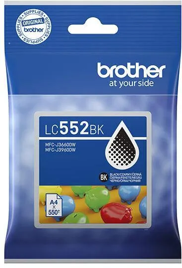 Cartus Imprimanta Brother Cartus cerneala original Brother LC552BK Negru