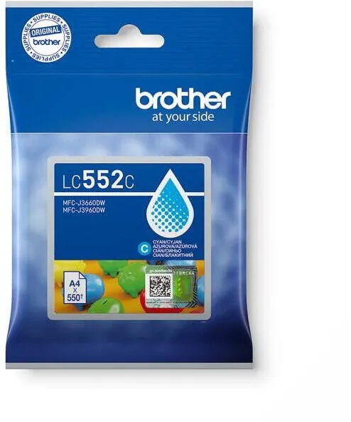 Cartus Imprimanta Brother Cartus cerneala original Brother LC552C Cyan
