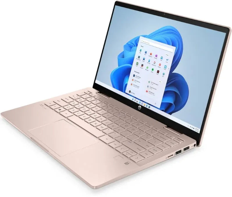 Laptop HP Laptop, HP, Pavilion x360 2-in-1, Core 5-120U, 16GB, 512GB SSD, 14 inch, roz pal