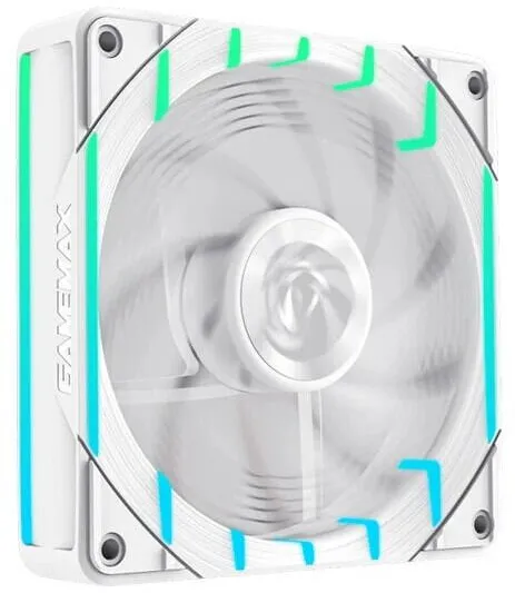 Gamemax Ventilator PC Gamemax Tornado T12 ARGB Reverse PWM White