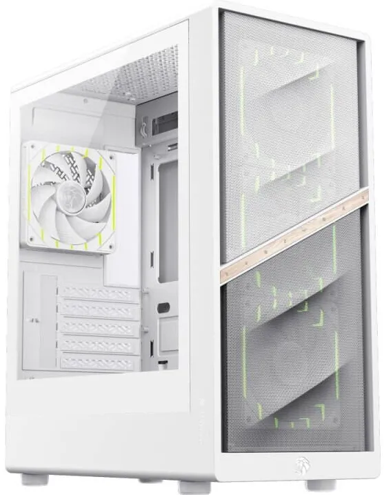 Carcasa PC Gamemax PC mATX Aeris 330 Mesh, alba