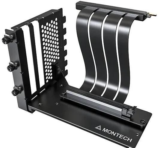Montech Kit riser placa video Montech VGM 2, Negru, PCIe 4.0