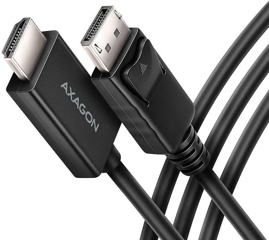 AXAGON Cablu AXAGON RVD-HI20C2 DisplayPort > HDMI 2.0 1.8m 4K/60Hz Negru, 279931