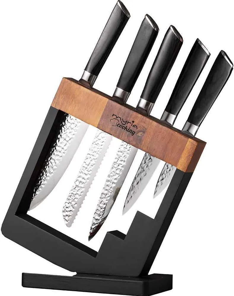 MYRIA SET Cutite MYRIA MC4054, 6 PIESE, OTEL INOXIDABIL, 8.5-20.8CM, NEGRU