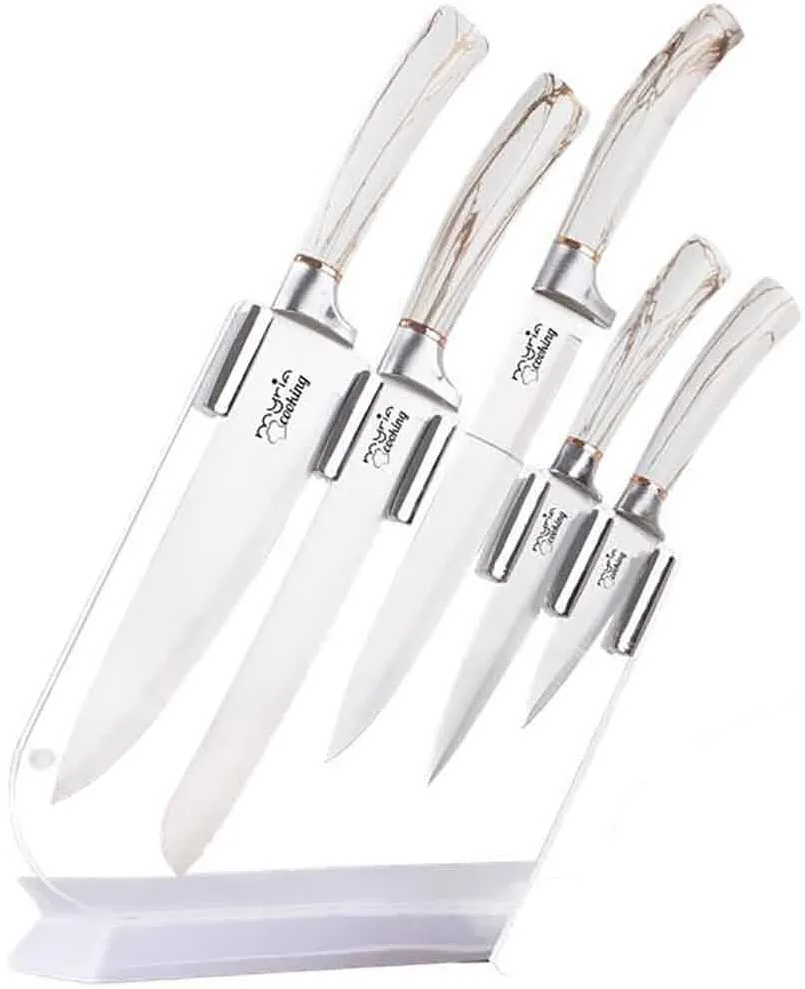 MYRIA SET Cutite MYRIA MC4053, 7 PIESE, OTEL INOXIDABIL, 12-19CM, ALB