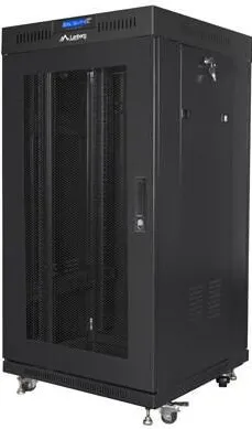 Rack LANBERG Cabinet metalic, 22U, 600x600mm, negru, cu usi perforate