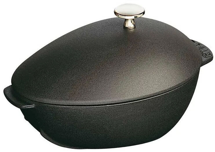 Staub Vas preparare scoici, fonta, 25cm/2L, Black - Staub