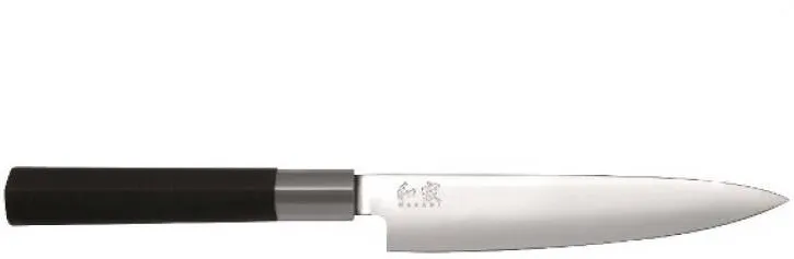 KAI Cutit universal KAI, Wasabi 6715U, Inox, 15 cm, Negru