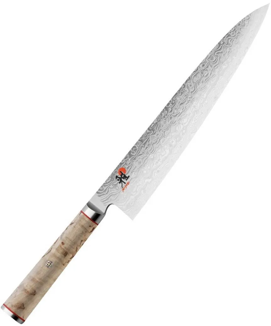 Miyabi Cutit bucatar, Miyabi, Otel/Lemn, 24 cm, Argintiu