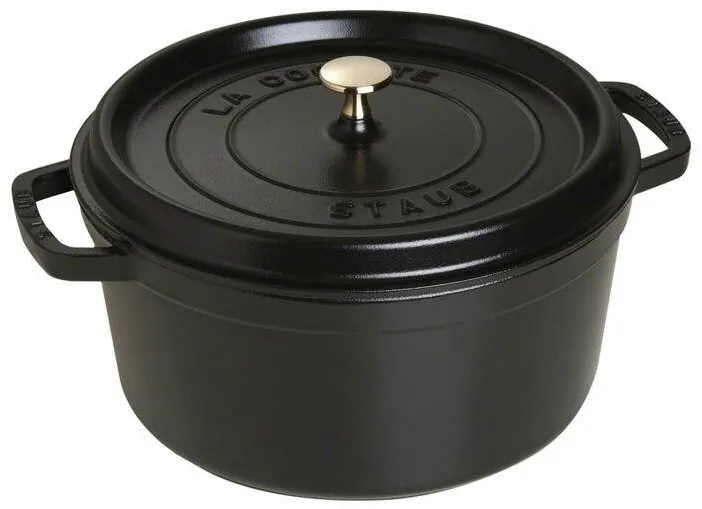 Oala Cocotte fonta Staub 28 cm 6.7 l negru