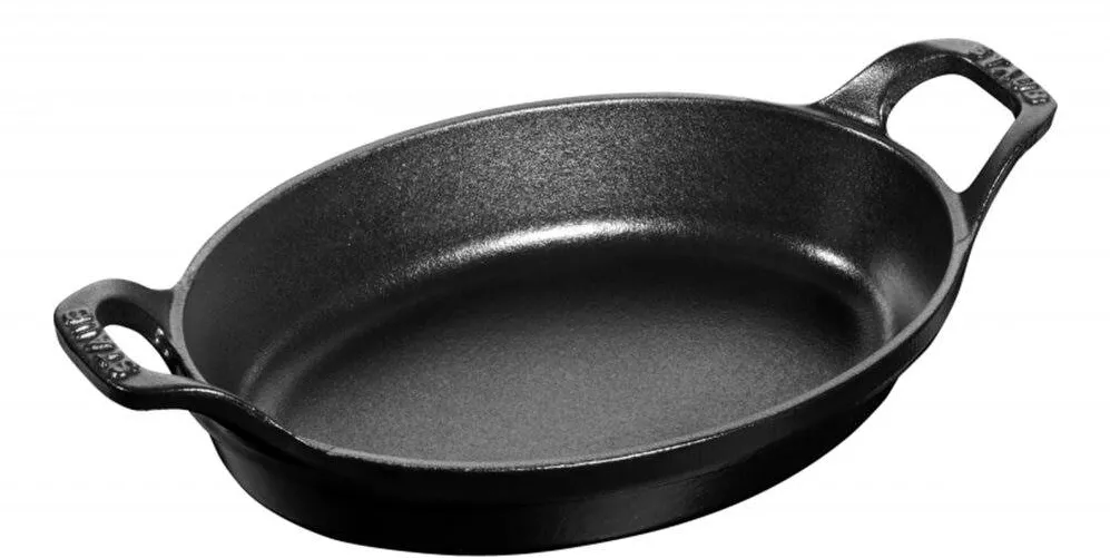 Staub Tava ovala, fonta, 28cm, Black - Staub