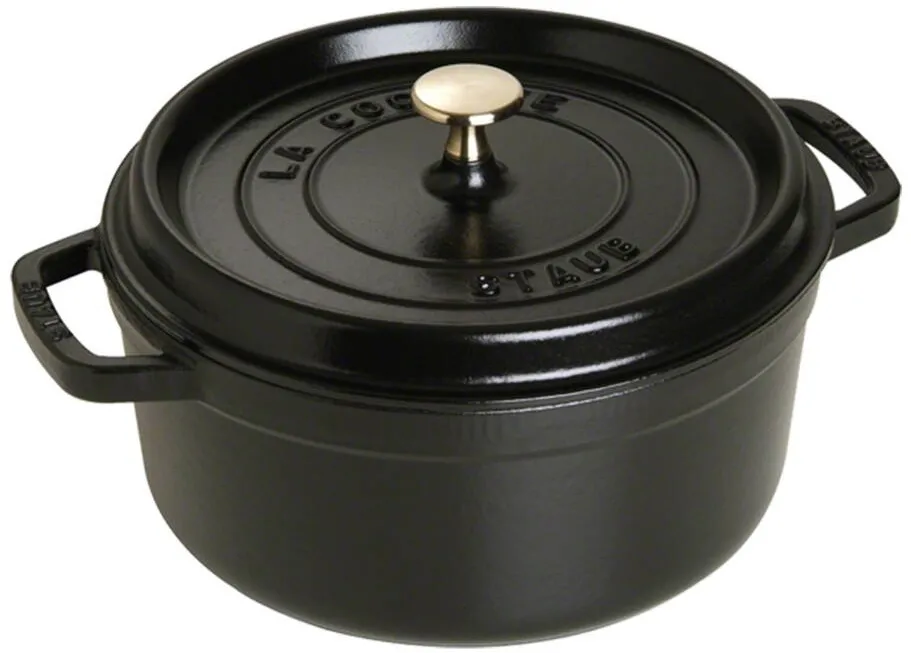Staub Oala Cocotte fonta, 24cm/3,8L, Black - Staub