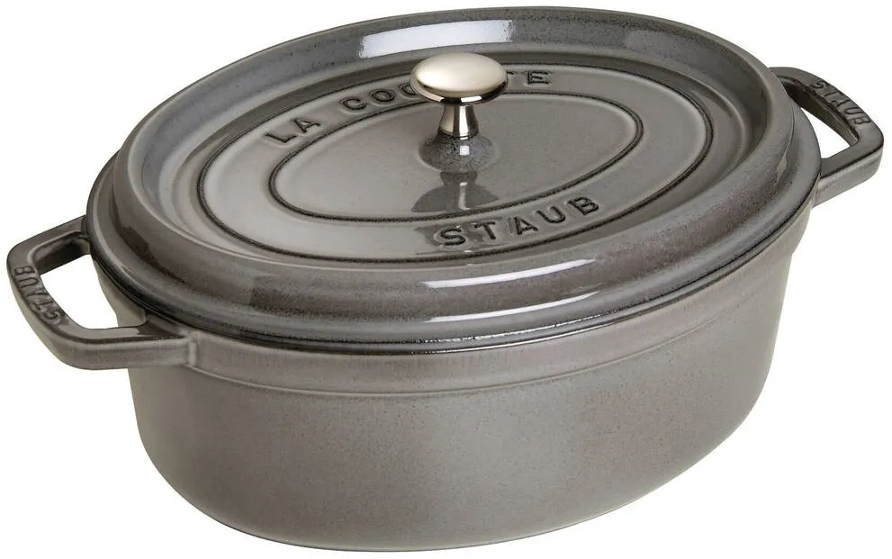 Staub Oala Cocotte ovala, fonta, 29cm/4,2L, Graphite Grey - Staub