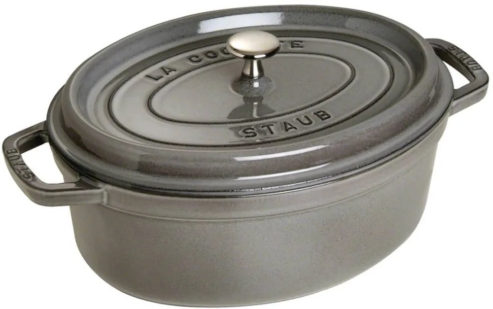 Staub Oala Cocotte ovala, fonta, 31cm/5,5L, Graphite Grey - Staub