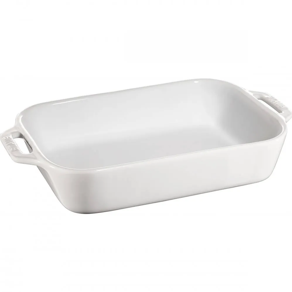 Staub Vas de copt STAUB Cooking, Ceramica, 34x24 cm, Alb