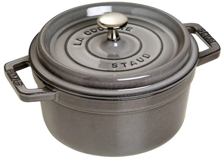 Cratita fonta Staub La Cocotte 20 cm 2.2 L gri grafit