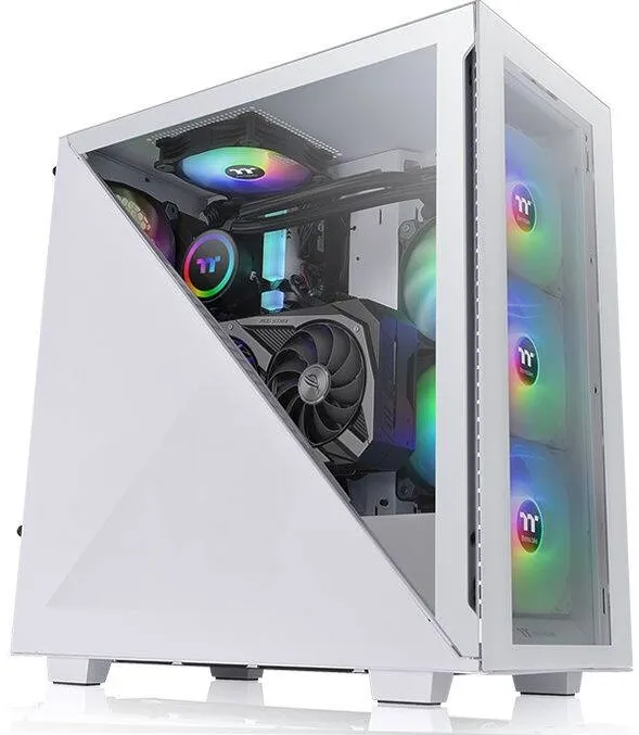 Carcasa PC Thermaltake Carcasa, Thermaltake, Divider, 300 TG, Snow ARGB, Sticla temperata, Alb