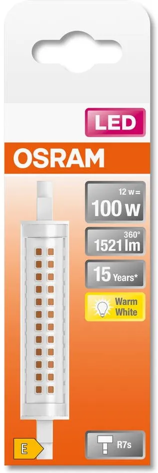 Osram Bec LED Osram, R7s, 12W (100W), 1521 lm, 118 mm, lumina calda (2700K), clasa energetica E