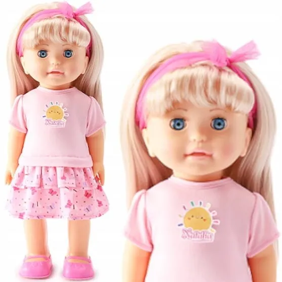 Artyk Papusa interactiva Artyk Natalia, 40cm, vorbeste si canta in limba romana, roz