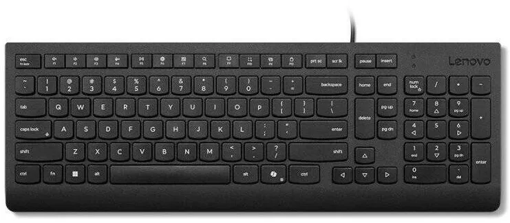 Tastatura Lenovo Tastatura standard Lenovo Essential cu fir, neagra