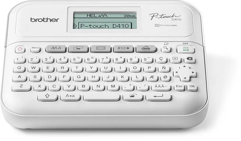 Imprimanta termica Brother Aparat de etichetat, Brother, PT-D410VP, ZINK, QWERTY, Alb