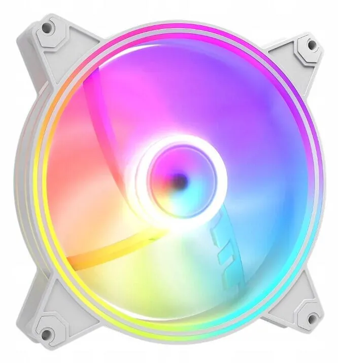 Modecom Ventilator Modecom VOLCANO APEX Reverse, 140x140x25mm, 1400 rpm, ARGB, 4 pin PWM Alb