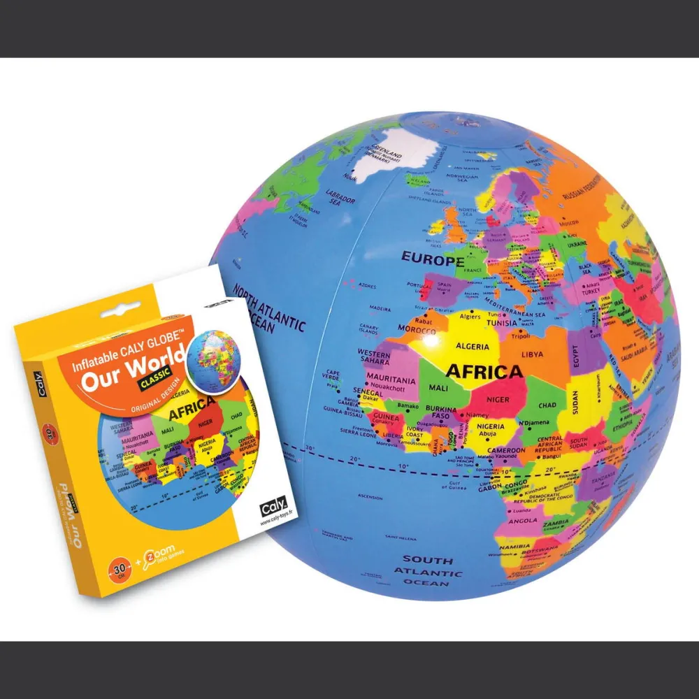 Jucarie Educationala MG DYSTRYBUCJA Glob 30 cm, Brainstorm, de invatare, multicolor