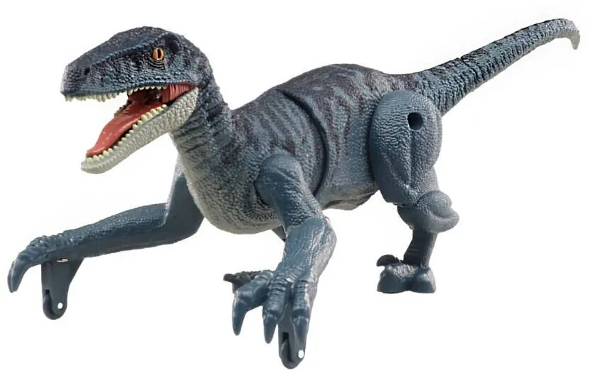 Jucarie creativa AMEWI Figurina dinozaur, Amewi Velociraptor, 21 cm, Cu sunet, 100 mAh, Gri