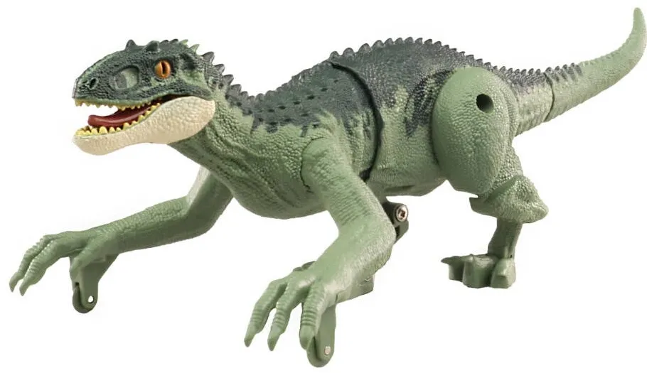 Jucarie creativa AMEWI Figurina dinozaur, Amewi Tyrannosaurus, Cu lumini si sunet, 21 cm, 100 mAh, Verde