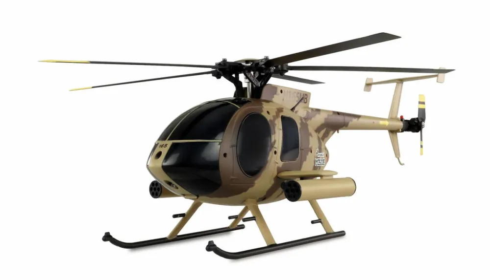 Jucarie creativa AMEWI Elicopter RC Amewi MD500E 6G, automatizare zbor, culoare maro, 325mm, set complet